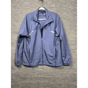 Patagonia Jacket Womens Large Purple Windbreaker Full Zip Reflective STY 84520
